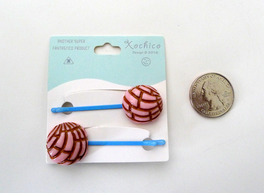 Xochico - Pink Concha Pan Dulce Bobby Pins