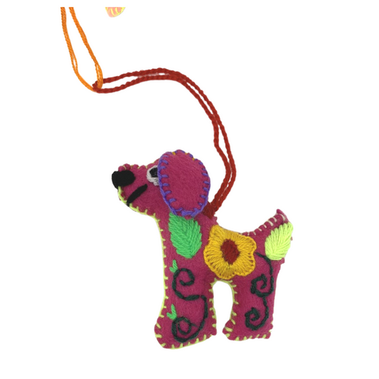 Dog Colgante Felt Ornament
